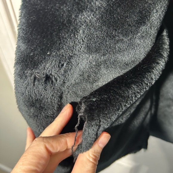 Ralph Lauren Black Label Faux Suede & Fur Collared Black Vest Size Small RL vest - Picture 11 of 11